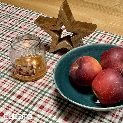 Obrus i szalik świąteczny w szkocką kratkę Shelley