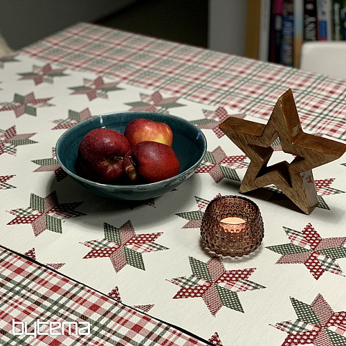 Obrus i szalik świąteczny STAR SHELLEY