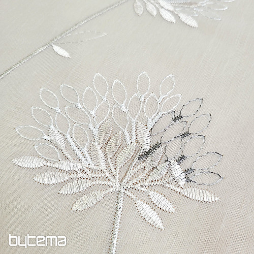 Luksusowa zasłona GERSTER 11868 z haftem beżowym