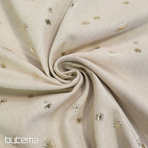 Tkanina bawełniana CANVAS ZŁOTE GWIAZDY na desce do krojenia