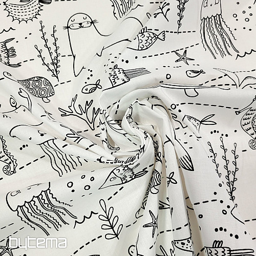 Malowanie tkaniny PODWODNY ŚWIAT