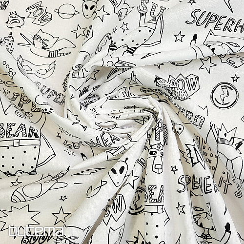 SUPERBOHATEROWIE malują tkaninę