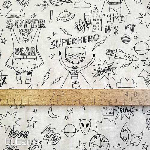 SUPERBOHATEROWIE malują tkaninę