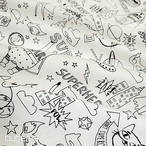 SUPERBOHATEROWIE malują tkaninę