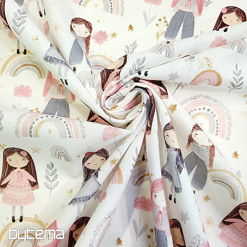 Tkanina bawełniana DZIEWCZYNY