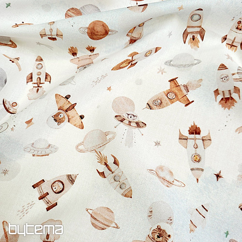 Tkanina bawełniana SPACE FUZBUZ