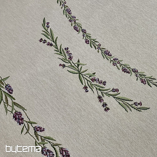 Okrągły obrus gobelinowy LAWENDA