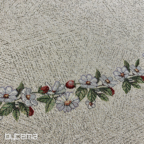 Okrągły obrus gobelinowy ROCK BY THE FENCE