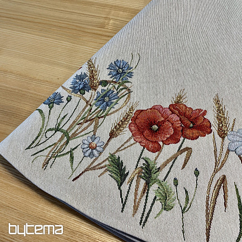 Obrus gobelinowy okrągły KWIATY DZIKIE