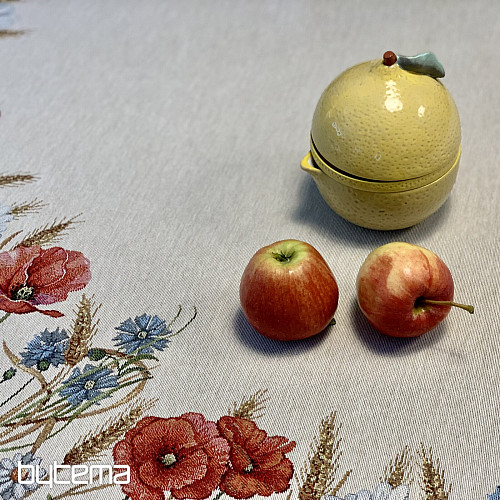 Obrus gobelinowy okrągły KWIATY DZIKIE