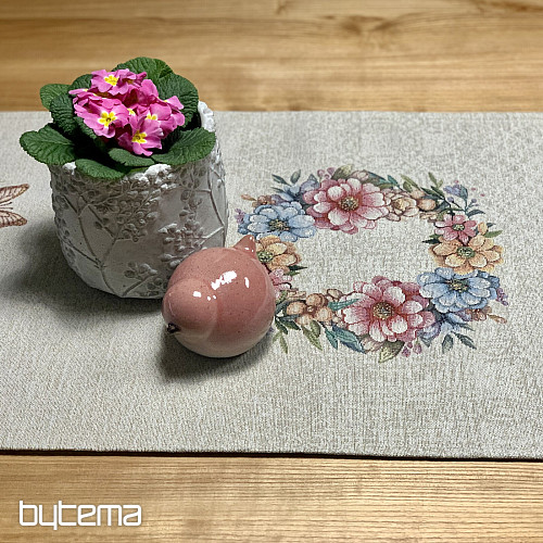 Wielkanocny obrus i szalik JAJKA W TRAWIE