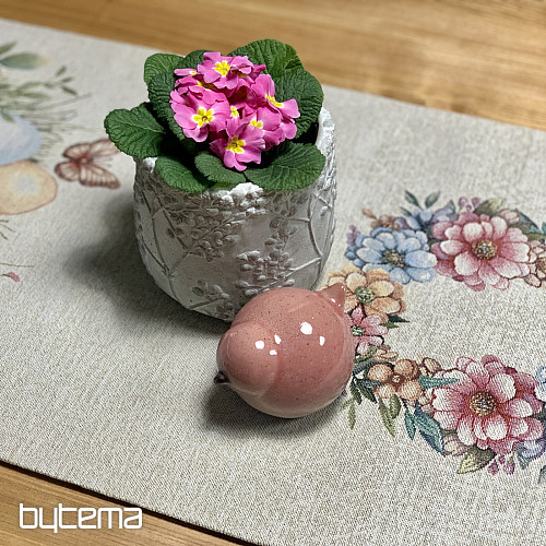 Wielkanocny obrus i szalik JAJKA W TRAWIE