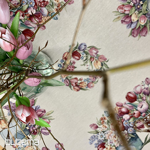 Obrus i szalik z gobelinu WIOSENNY BUKIET