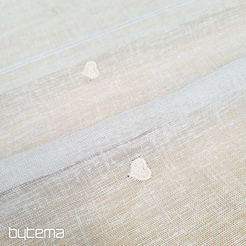 Witrażowa kurtyna SERCE BEŻ