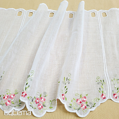 Witrażowa kurtyna RÓŻOWE KWIATY