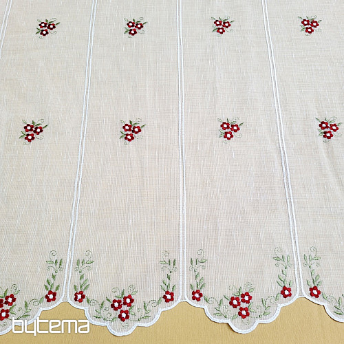 Witrażowa kurtyna KWIATY CZERWONE