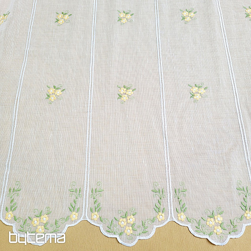 Witrażowa kurtyna ŻÓŁTE KWIATY