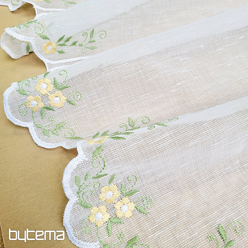 Witrażowa kurtyna ŻÓŁTE KWIATY