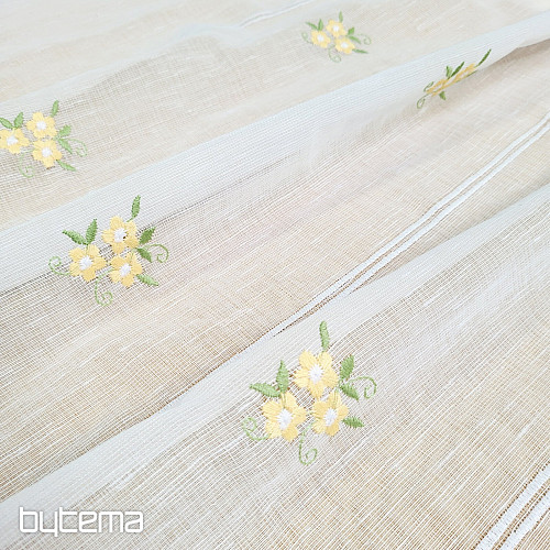 Witrażowa kurtyna ŻÓŁTE KWIATY