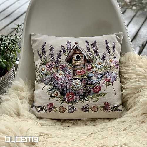 Poszewka na poduszkę gobelinowa BIRDHOUSE