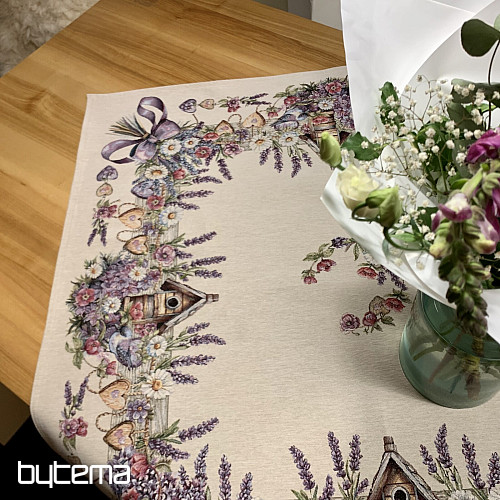 Obrus i szalik gobelinowy BIRDHOUSE