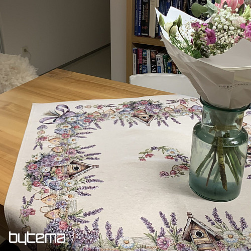 Obrus i szalik gobelinowy BIRDHOUSE