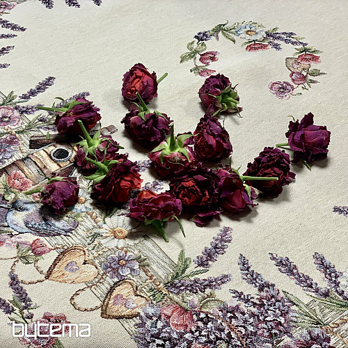 Obrus i szalik gobelinowy BIRDHOUSE