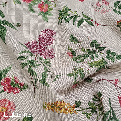 Tkanina dekoracyjna KWIATY OREGON