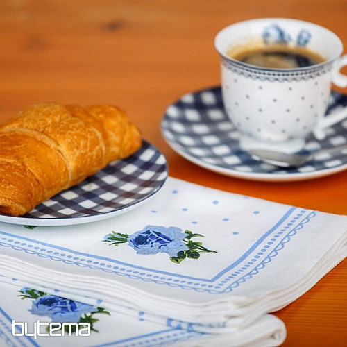 Ręczniki Babci Niebieskie Róże