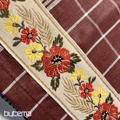 BRĄZOWE BABCI Z KWIATAMI ściereczki kuchenne