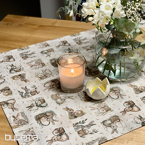 Obrus wielkanocny KURCZAKI I JAJKA