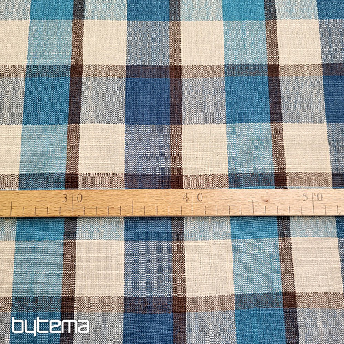 Tkanina dekoracyjna ATILA NIEBIESKA