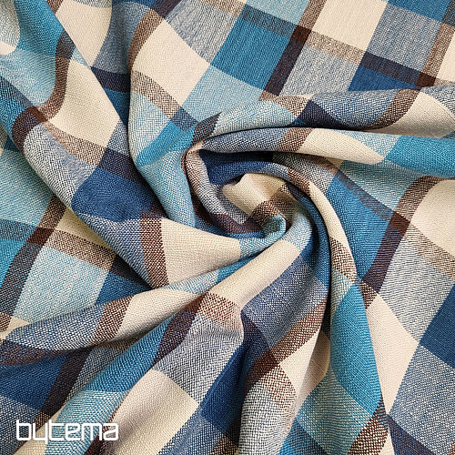 Tkanina dekoracyjna ATILA NIEBIESKA