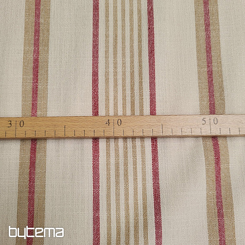 Tkanina dekoracyjna TANGO CZERWONA