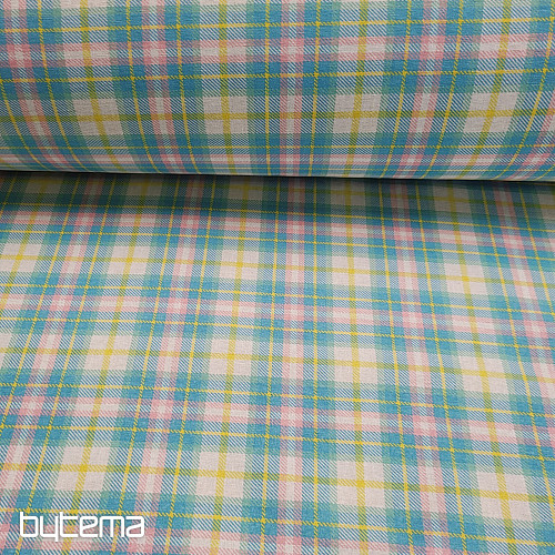 Tkanina dekoracyjna DEMER ZIELONY RÓŻ