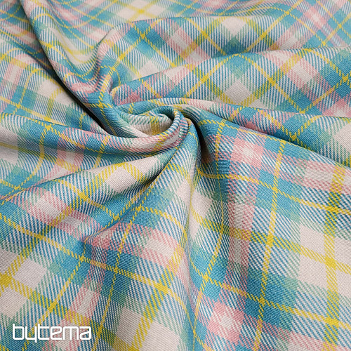 Tkanina dekoracyjna DEMER ZIELONY RÓŻ