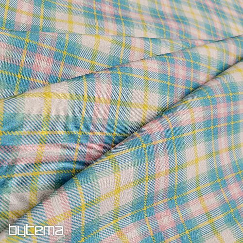 Tkanina dekoracyjna DEMER ZIELONY RÓŻ