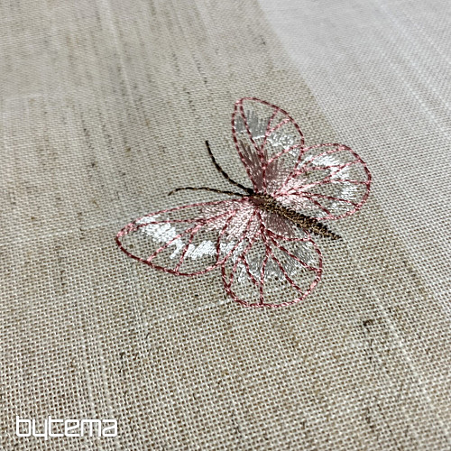 Haftowany obrus i szalik Róże i kotki