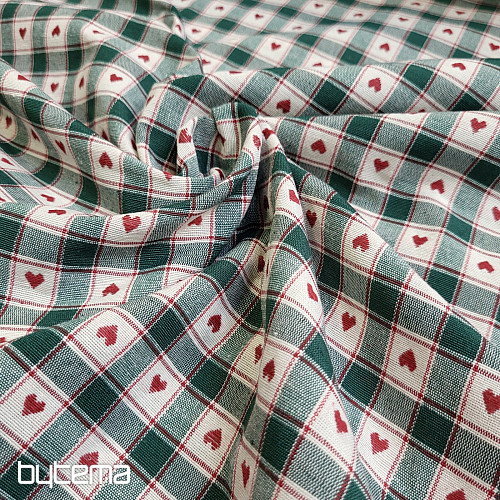 Tkanina dekoracyjna MAXI CORET zielona