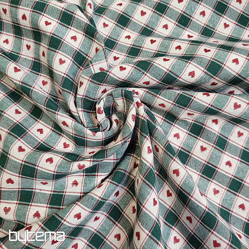 Tkanina dekoracyjna MAXI CORET zielona