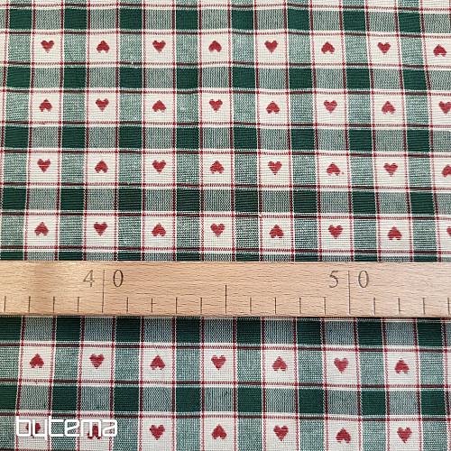 Tkanina dekoracyjna MAXI CORET zielona