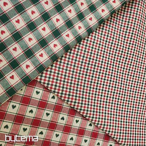 Tkanina dekoracyjna MAXI CORET zielona