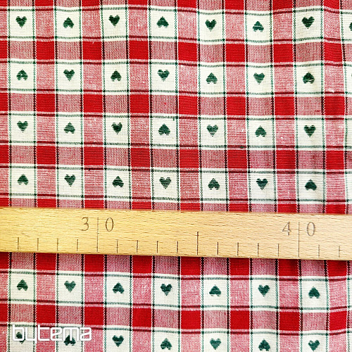 Tkanina dekoracyjna MAXI CORET czerwona