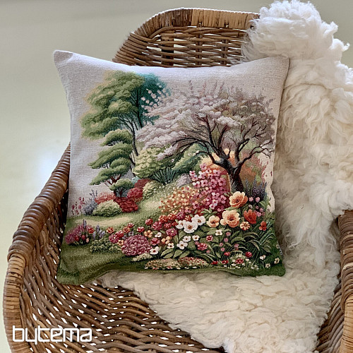 Poszewka na poduszkę z gobelinu MARTWA NATURA W PARKU