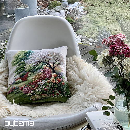 Poszewka na poduszkę z gobelinu MARTWA NATURA W PARKU