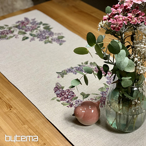 Obrus gobelinowy i szalik LILAC