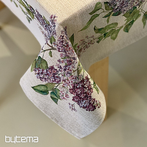 Obrus gobelinowy i szalik LILAC