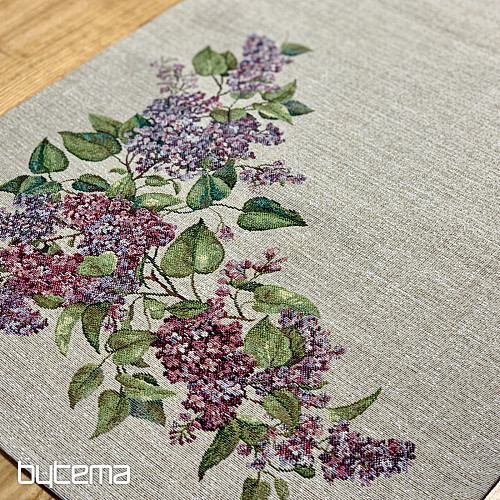 Obrus gobelinowy i szalik LILAC