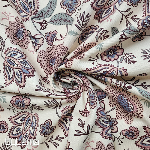 Tkanina bawełniana KWIATY BOHO