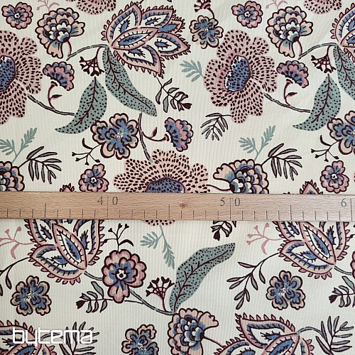Tkanina bawełniana KWIATY BOHO